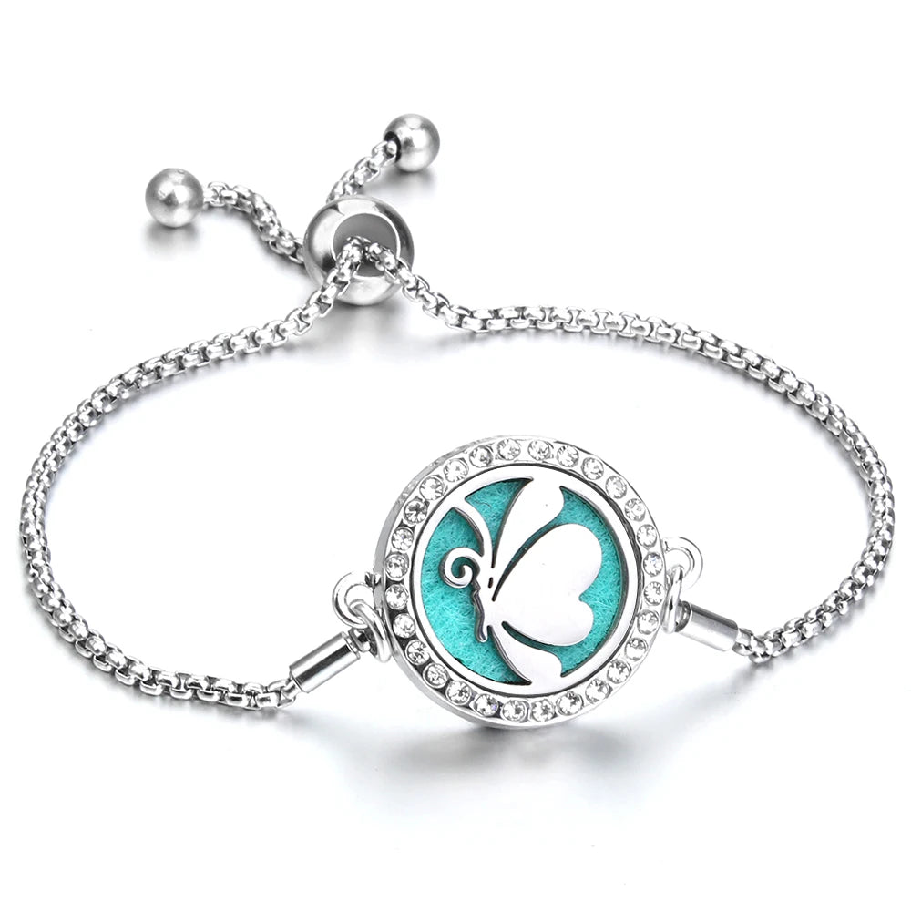 Adjustable Aromatherapy Bracelet – Aroma Perfume Essential Oil Diffuser Jewelry